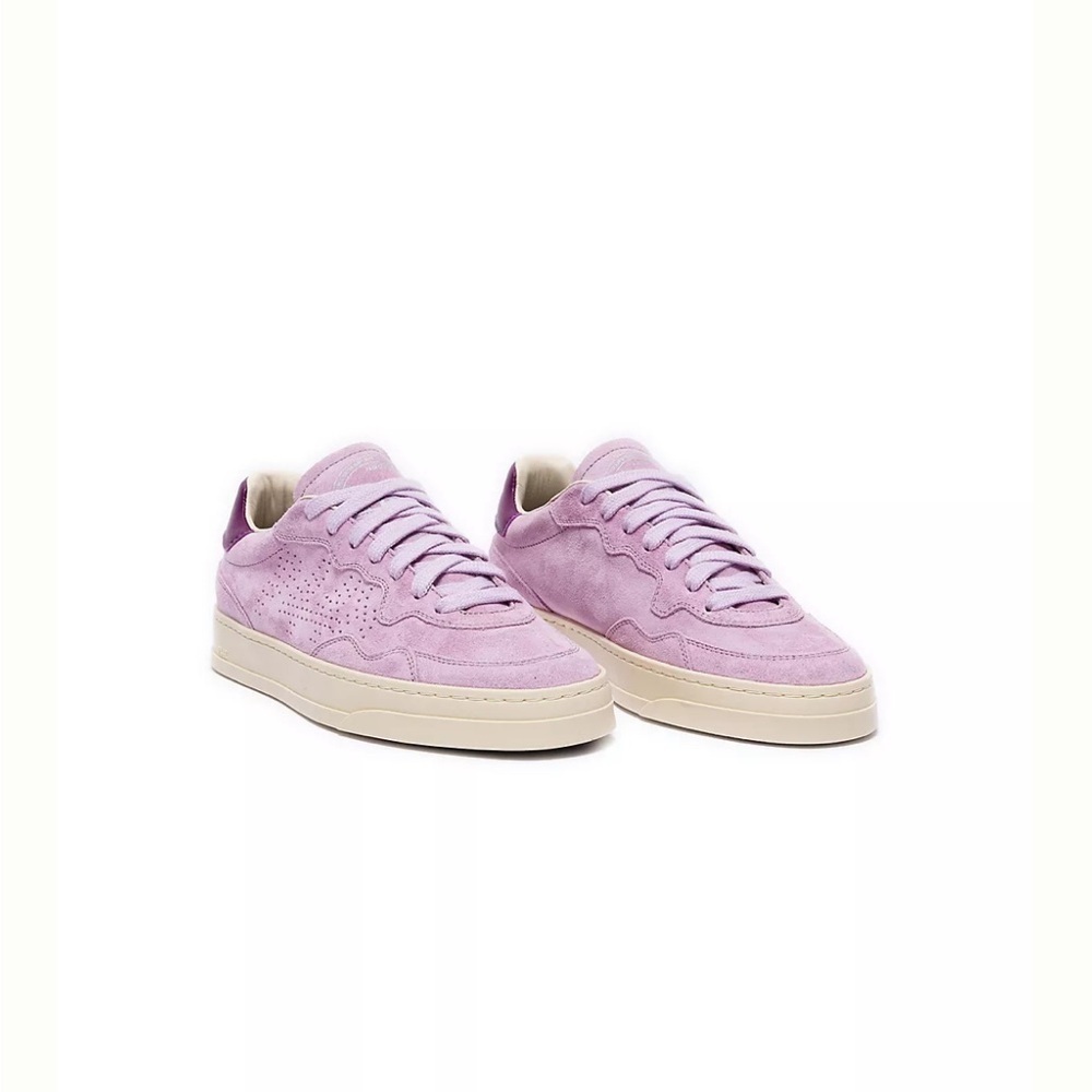 P448 Bali Lilac Suede Leather Sneakers Platform Low Top Size 38 US 7.5